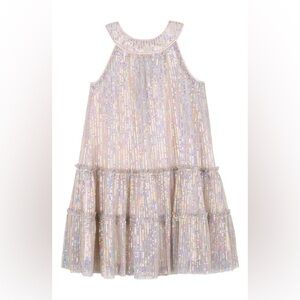 Zunie Foil Dot Rose Gold Party Dress